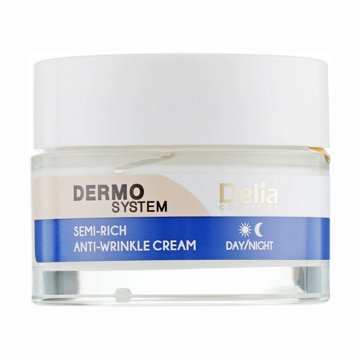 Крем для обличчя Delia Cosmetics Dermo System Semi-Rich Anti-Wrinkle Cream проти зморщок, 50 мл